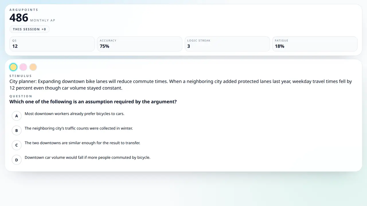 ArguMode screenshot in light mode